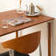 Bureau d'écriture rectangulaire brun clair de luxe