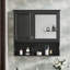 Armoire à pharmacie murale à miroir de 30 pouces avec tablettes ouvertes et rangement réglable, idéale pour la salle de bain et l'organisation à la maison-842754340