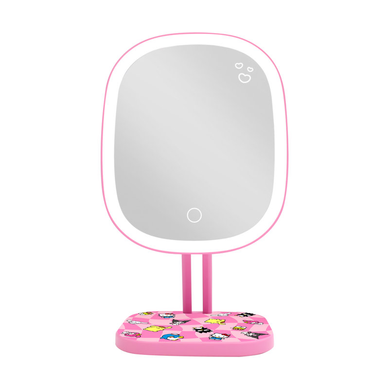 Miroir de maquillage à DEL Hello Kitty and Friends avec capteur tactile doux et inclinaison réglable Hello Kitty And Friends