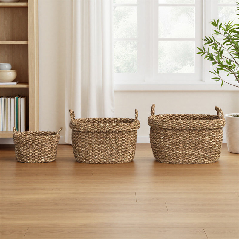 Charton 3 Piece Seagrass Basket Set