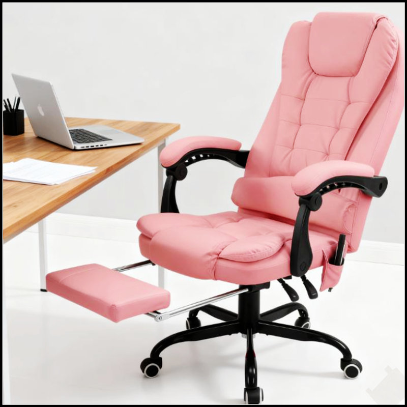 Fauteuil de massage vibrant à 7 points avec dossier haut, inclinable et repose-pieds pour un confort et une détente ultimes