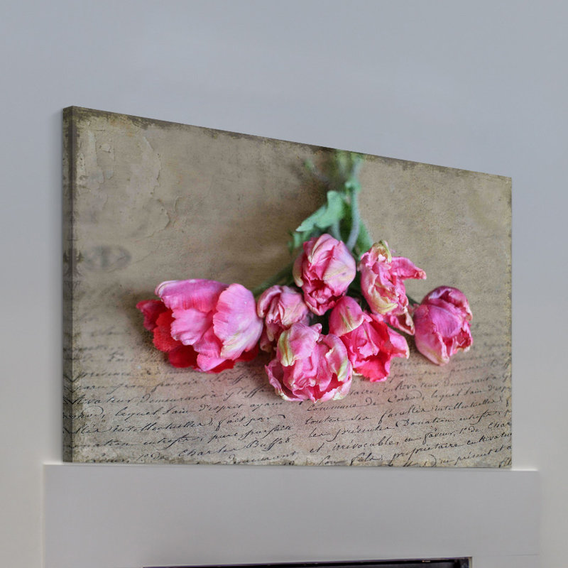 Tulip Still Life by Sylvia Cook - Wrapped Canvas Print, 102cm H x 152cm W x 4cm D 