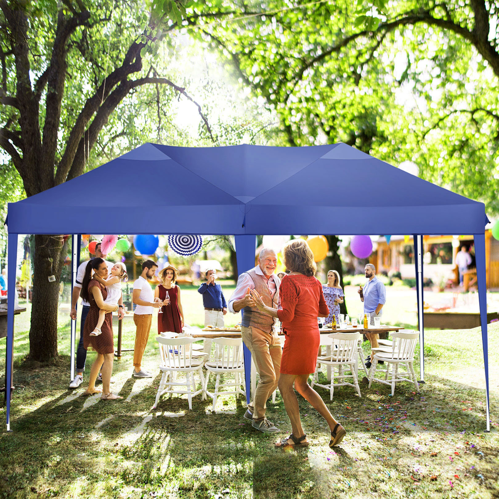 10x20 Ft Pop up Canopy Party Wedding Gazebo Tent Shelter with Removable Side Walls White SANOPY 10x20 FT Pop up Canopy,Waterproof Outdoor Commercial Instant Tent |  Wayfair