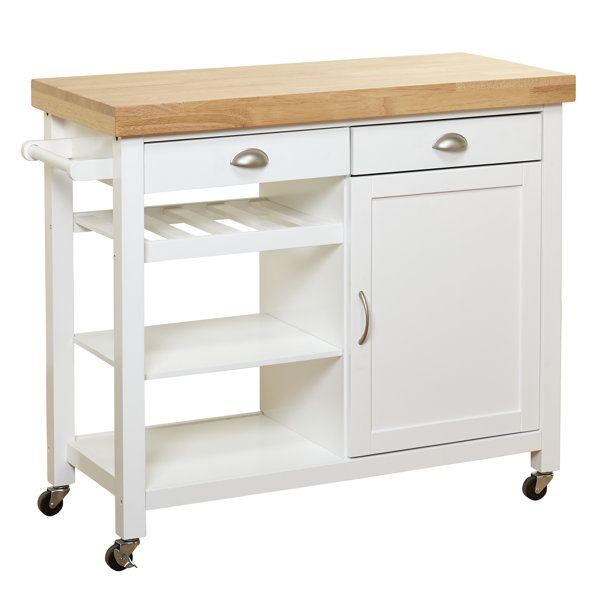 Breakwater Bay Nathaly Kitchen Cart & Reviews | Wayfair