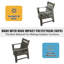 Chaise de patio en PEHD