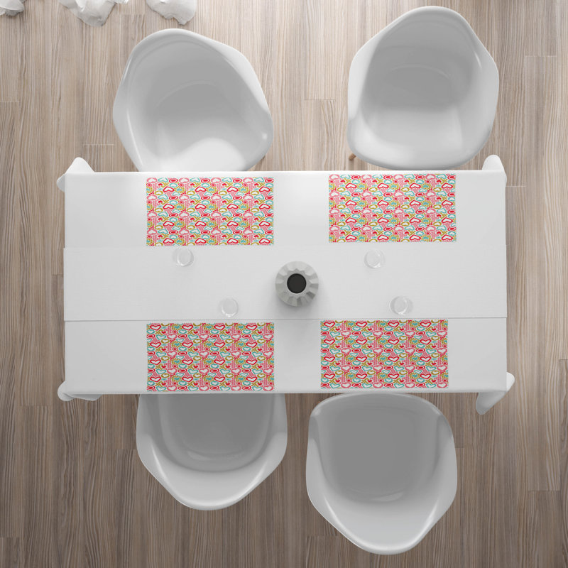 Polyester Abstract Rectangle Placemat