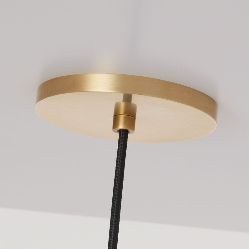 Alina Accent Pendant, 156.5" H x 8.5" W x 8.5" D, Hand Rubbed Antique Brass, No Lamp