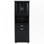 Grande armoire de salle de bain avec panier à linge-1352396558