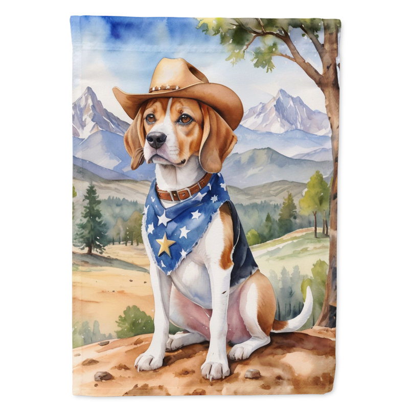 Drapeau Cowboy Welcome Garden, Beagle