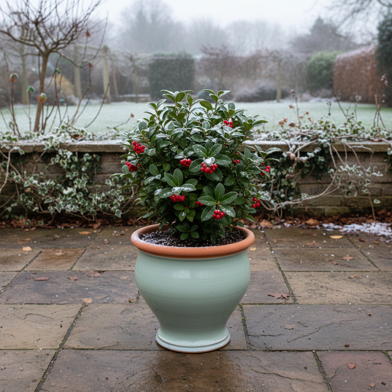 Bellied Planter  , 35" H x 41.5" W x 41.5" D, Sage Green/Orange