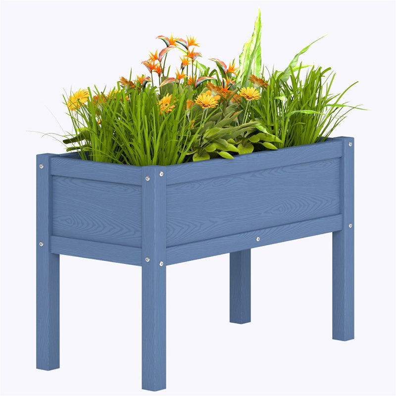 Elevated Planter Raised Garden Bed Weatherproof, Navy