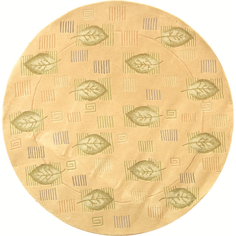 Berkley Wool Pile Floral Rug, Round 8'