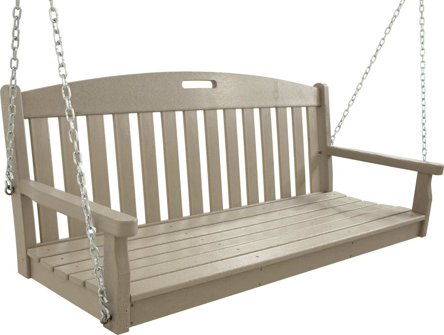 POLYWOOD Yacht Club 60" Swing, Sand Castle
