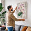 Lotus in Bloom Botanical - Wrapped Canvas-1233997728-1233997787