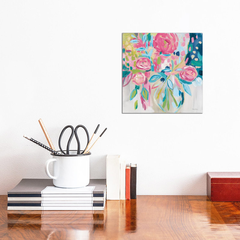 Giclée sur toile tendue avec fleurs d'été