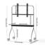 Meuble télé 70 po, fabrication en bois de frêne noir et brun, rotation à 360 degrés, 4 vitesses réglables, armoire de divertissement 60 69, utilisation multi-scène amovible, convient