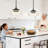 12" 3-Light Black Pendant Light, Dual Mount Ceiling & Hanging Fixtures, 90° Swivel, Adjustable Height-816595624