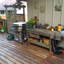 Professional Wheeled Cart with Seasoned Cooksurface LP Gas - Fully Assembled