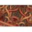 Tapis oriental vert / brun clair / rouge en laine noué à la main 5 pi 5 po x 8 pi 1 po Parand