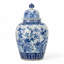 Large Blue and White Temple Jar