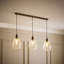 3 - Light Brushed Brass Pendant