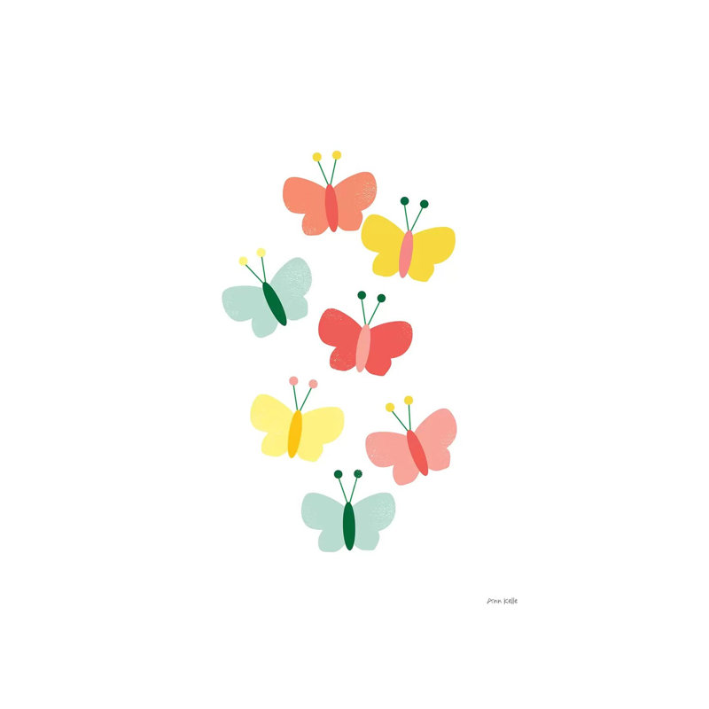 Butterfly Friends - Wrapped Canvas Print, 66.04 cm H x 45.72 cm W x 3.175 cm D