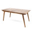 Table de salle à manger en bois pour l'extérieur 69 po - Finition pour un repas mémorable