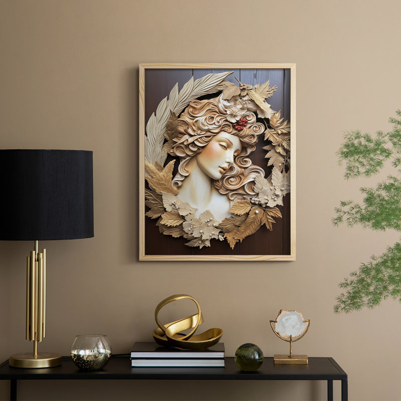 Reproduction d'art encadrée, Noël massif, H 30 po x l 24 po, Naturel