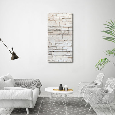 A Stone Wall - Wrapped Canvas Print