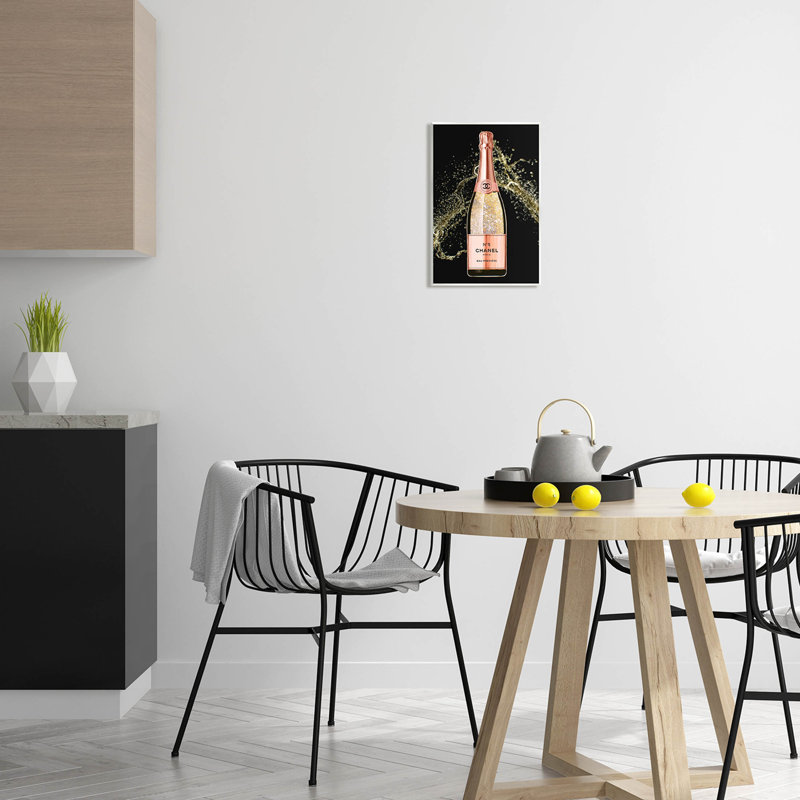 «Glam Fashion Champagne Bottle Splash» par Ziwei Li, H 15 po x l 10 po x P 0,5 po