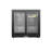VITLIFE Back Bar Cooler with 2 Sliding Glass Doors， Under counter Beverage Refrigerator with LED,7.5 Cu.Ft.，Counter Height Commercial Bar Fridge for Beer, Wine, Soda in Bar, Restaurant, Home-123462498-123462503