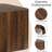 2-Piece Modern Nesting Coffee Table Set Walnut Finish-1844076928
