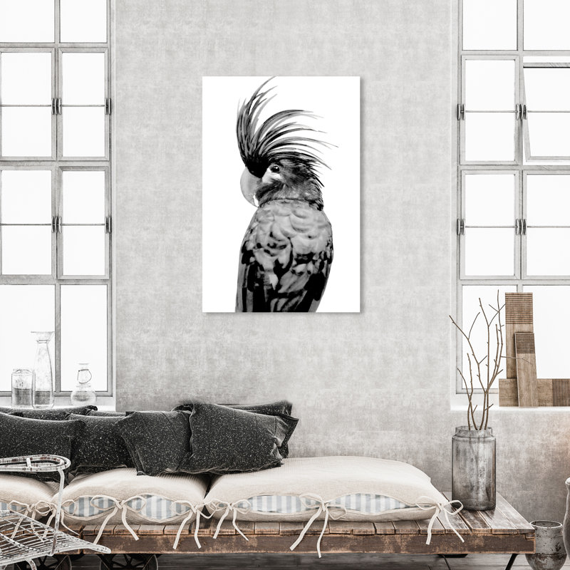 Animaux, cacatoès - Impression sur toile, H 45 po x l 30 po, Toile tendue