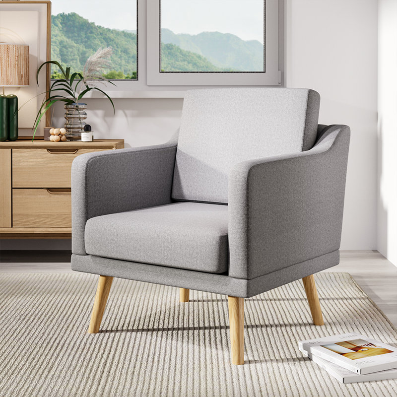 Thayne Upholstered Armchair, Grey