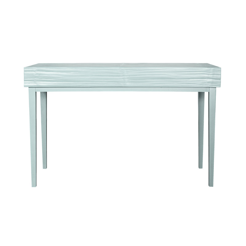 Andros Solid Wood Writing Desk, Light Blue