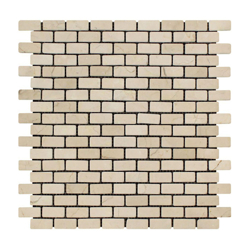 Carreau de mosaïque en marbre et brique