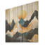 Paysage de montagne rose et doré II - fruits sur bois-2012697356