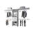 FM FURNITURE Geek Modular Closet Organizer System With Hanging Rods, Shelves, And Drawers , White-2030994896