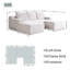 MIMO U-Shape Corduroy Sectional Sofa with Ottoman