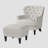 Aviani Upholstered Armchair with Ottoman-192234786
