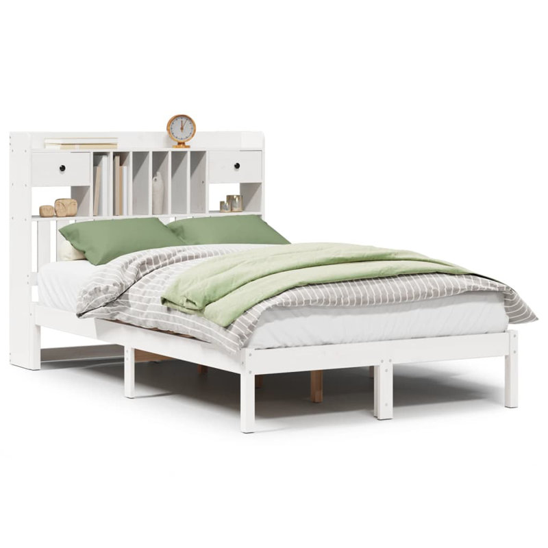 Jamesville Solid Wood Bed, Super King (6'), White
