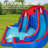 21.8' x 16.1' Bounce House with Water Slide and Air Blower