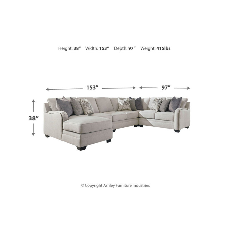 Davyn 5-Piece Sectional With Chaise, Left Hand Facing