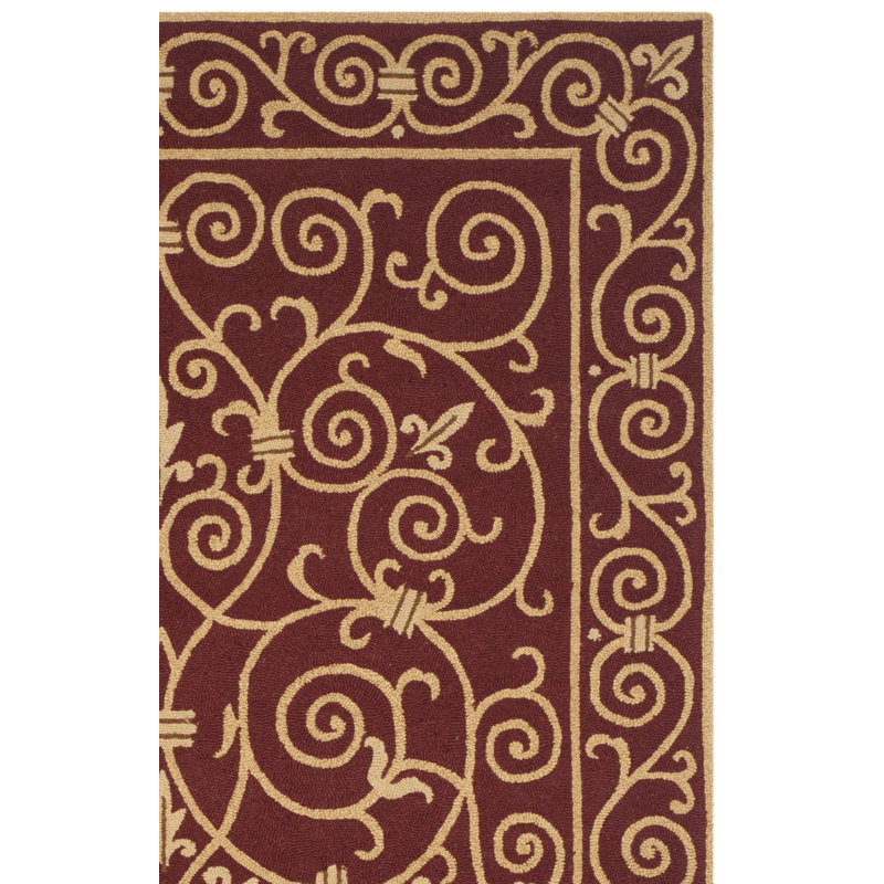 Brayton Hand Hooked Wool Pile Oriental Rug, Runner 2'6" x 8'