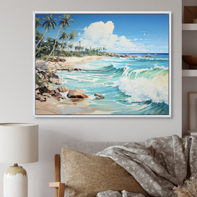 Bleu tropical Serenity II - imprimé