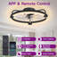 Ventilateur de plafond avec lumière pour chambre à coucher-66901480-66901482-56490996