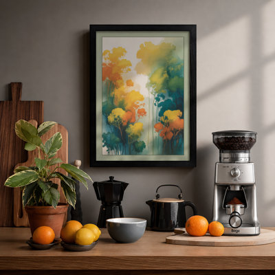 Garden in Golden Light Botanical - Framed Print