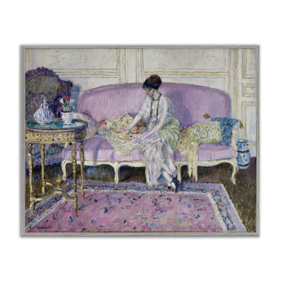 Classical Woman on Sofa Giclee Art by one1000paintings