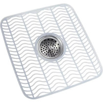 Antimicrobial Sink Mat, Sink Protector, Raven Grey