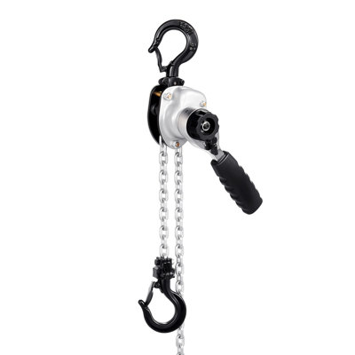 Manual Lever Chain Hoist, 1/2T 1100LBS Capacity Heavy Duty Come Along, 20FT Lift G80 Alloy Steel Chain With Dual Pawl Mechanical Brake,360°Rotating Hooks, for Warehouse Construction Garage
